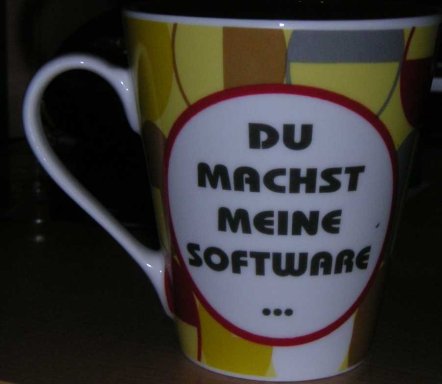 Vorderseite der Tasse: