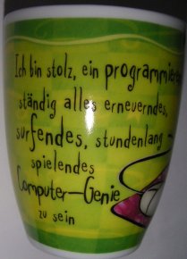 Freak Tasse - Langer Spruch