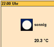 sonnig um 22 Uhr