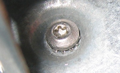 Eine Torx-Schraube